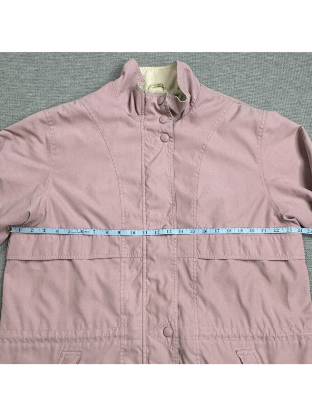 Cabelas Windbreaker Jacket Womens Sz XL Lavender Vented Back High Neck Snap Zip - Picture 11 of 16
